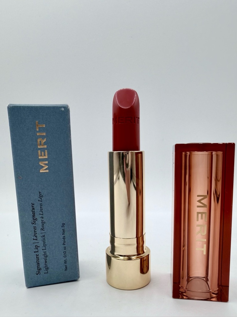 MERIT Signature Lip Lightweight Lipstick in shade: Cabo